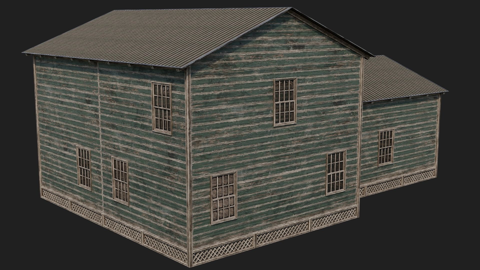 73-74-75-76 - Farm Buildings 4K PBR GameReady Low-poly 3D model_32