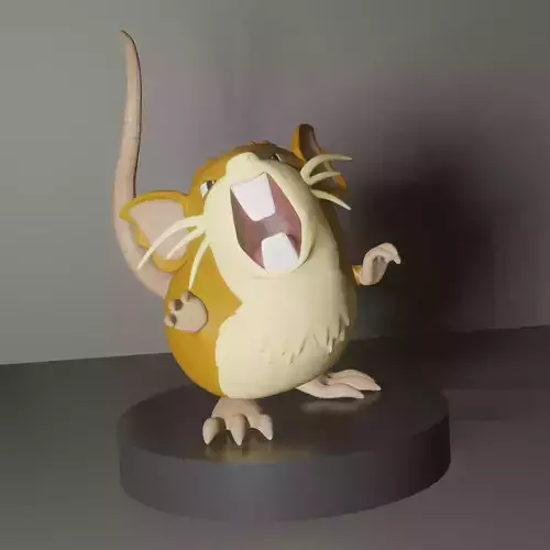 Raticate pokemon rat 3D print model