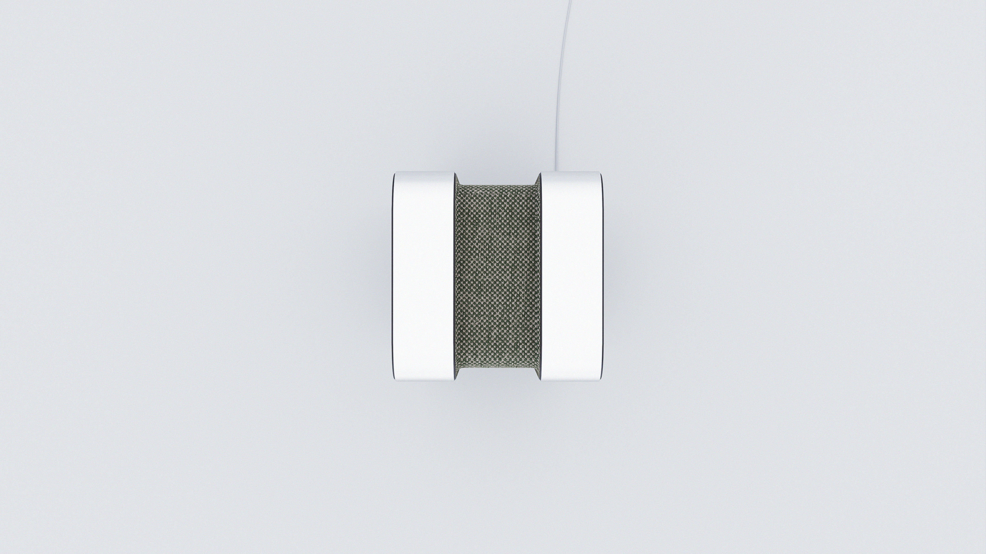 Speaker White Low-poly 3D model_3