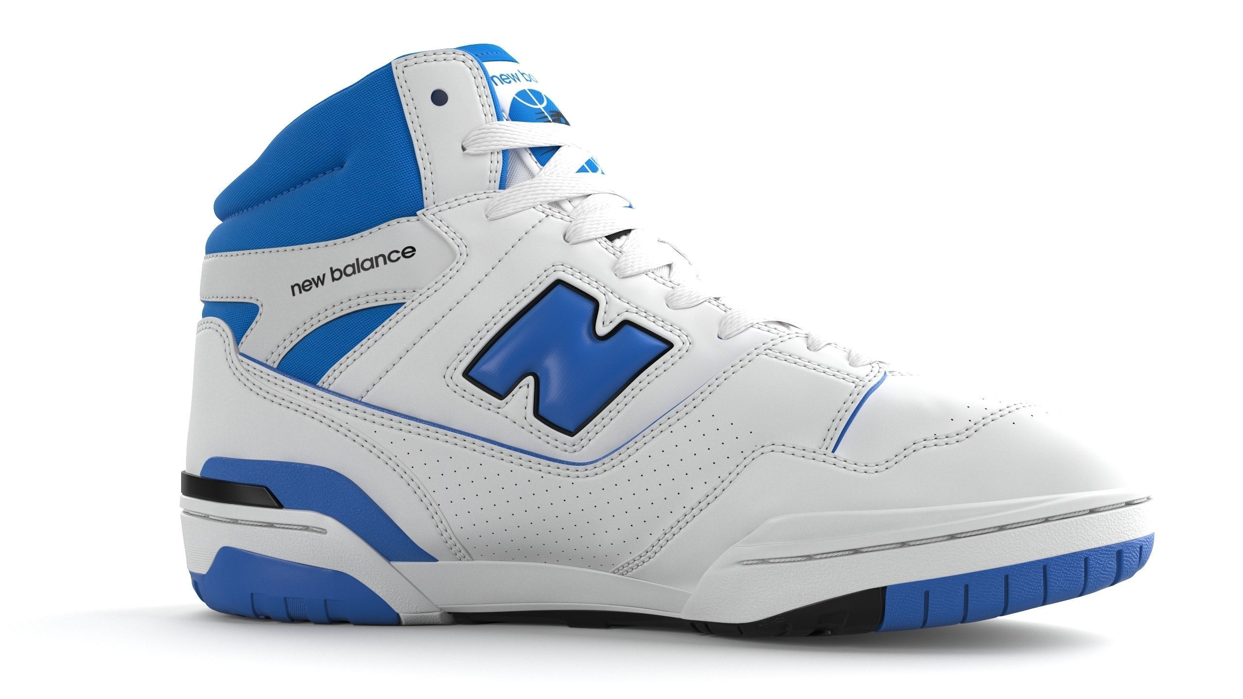 New balance 650 Blue PBR Low-poly 3D model_8