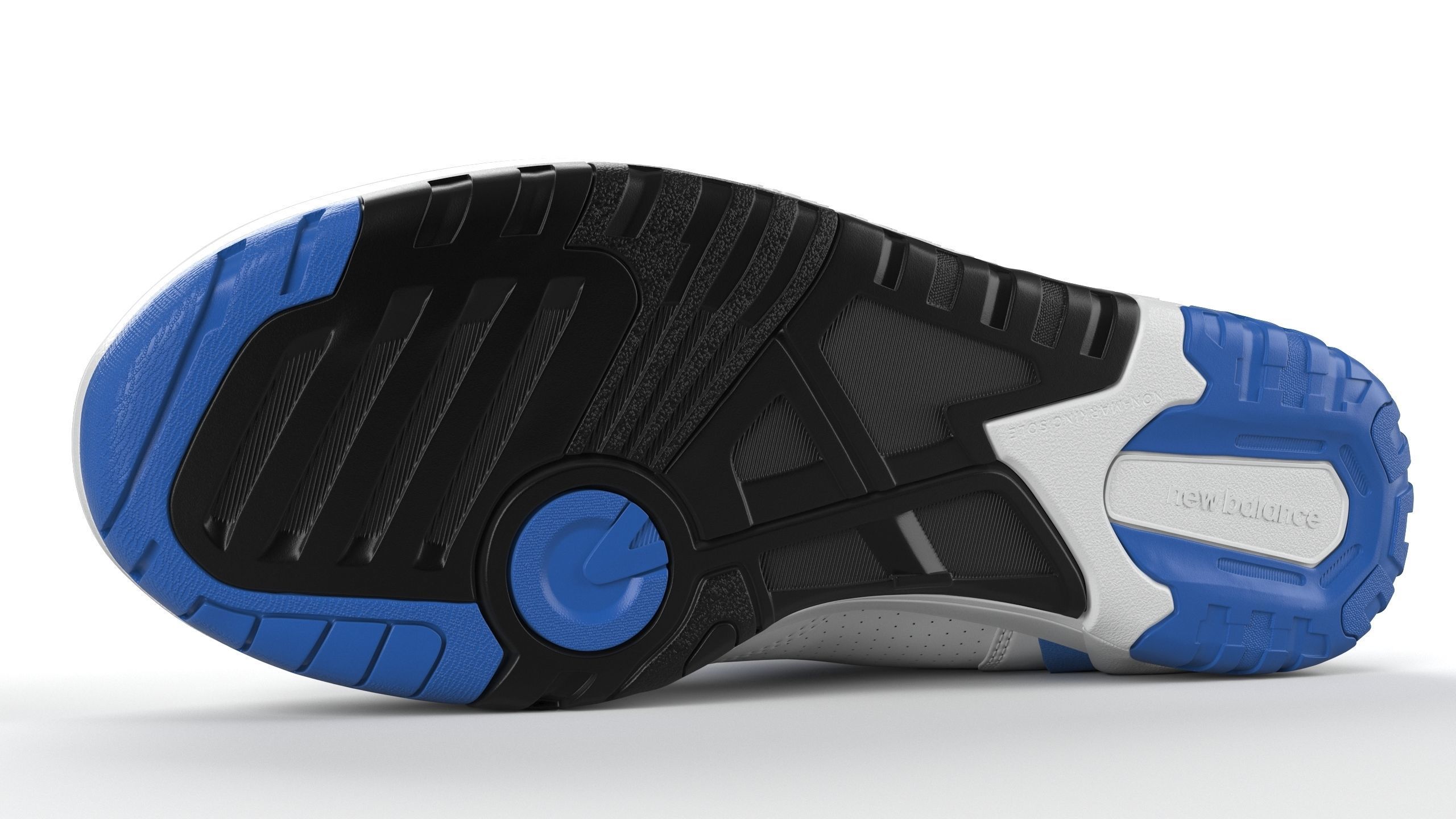 New balance 650 Blue PBR Low-poly 3D model_9