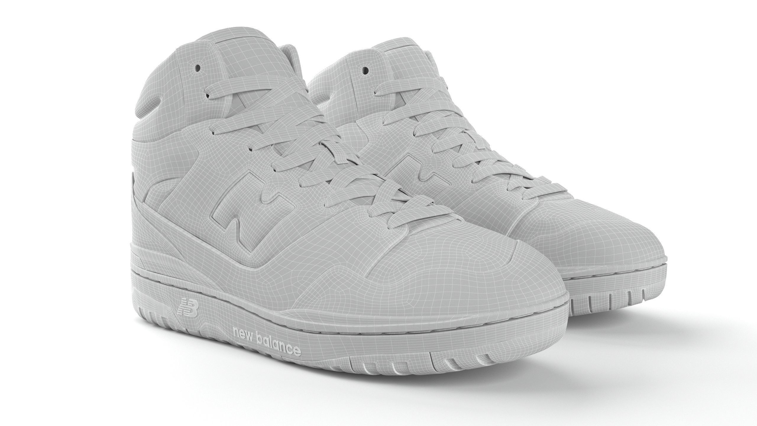 New balance 650 Blue PBR Low-poly 3D model_13