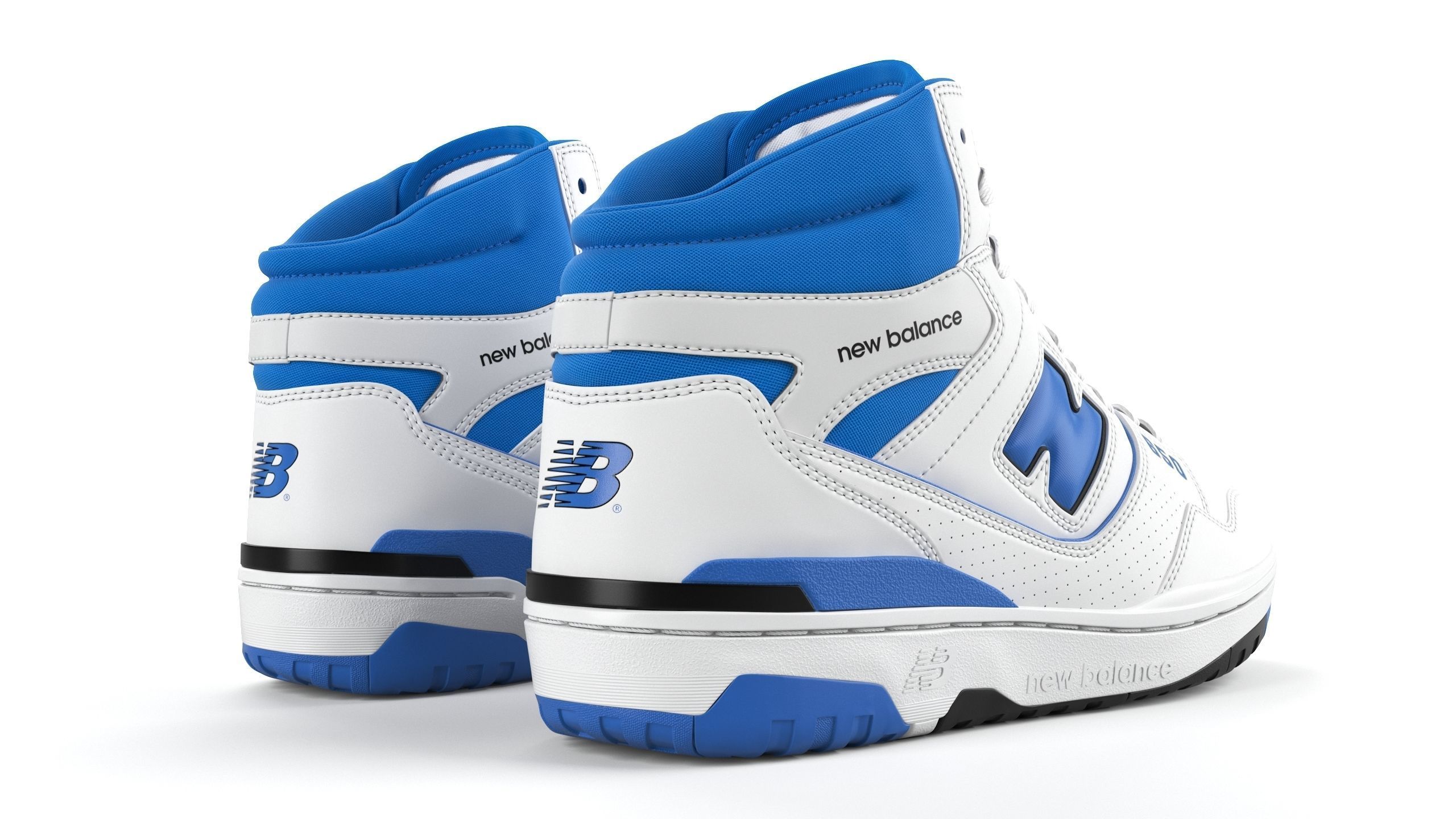New balance 650 Blue PBR Low-poly 3D model_3