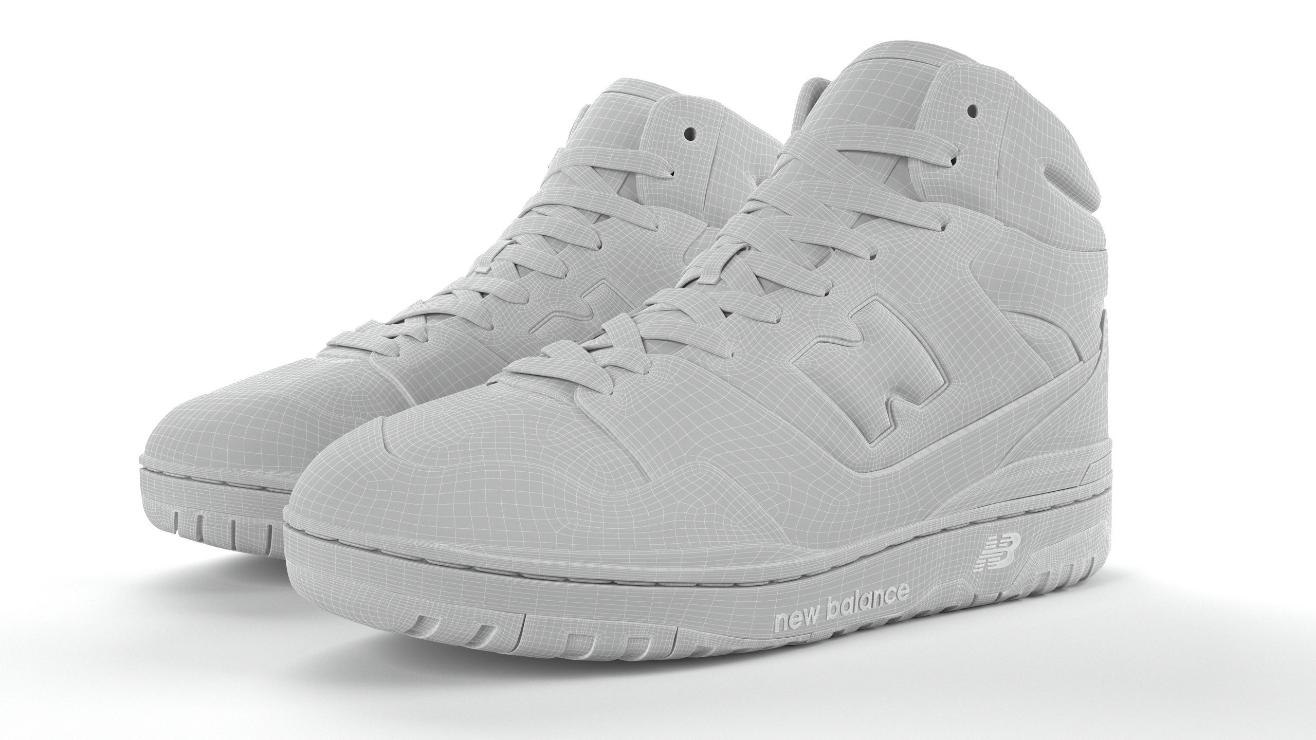 New balance 650 Blue PBR Low-poly 3D model_12