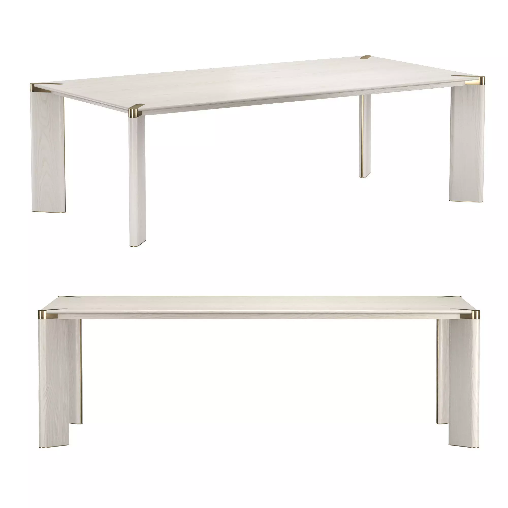 Ottanta Rectangular Dining Table 3D model_0