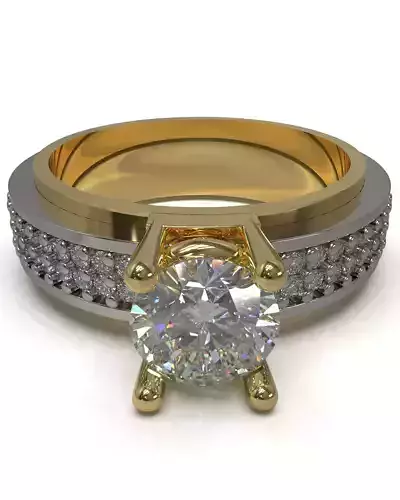 Wedding band ring  3D print model
