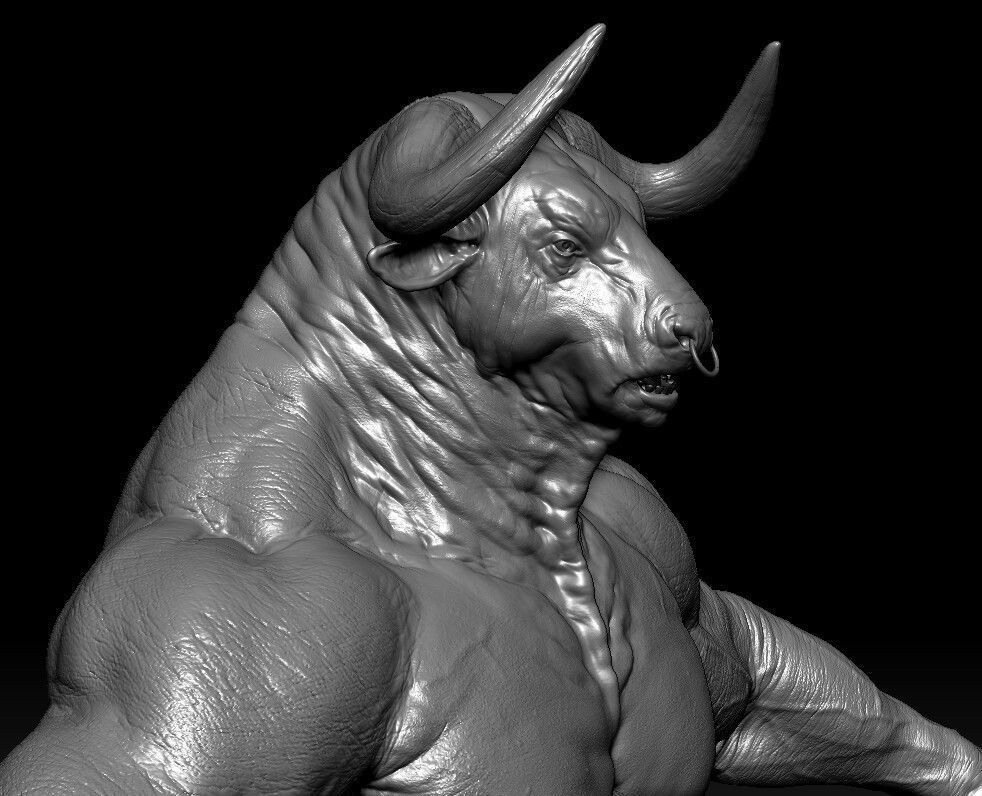 Minotaur bull 3D model_3