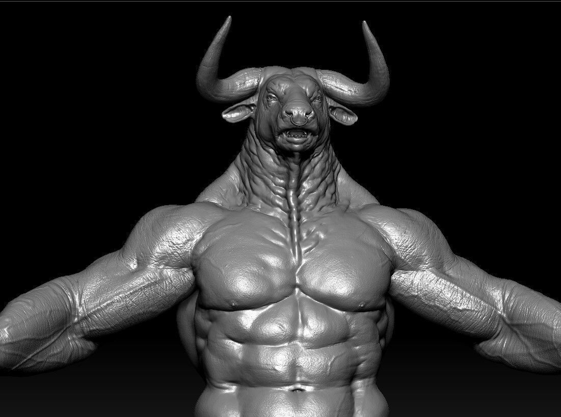 Minotaur bull 3D model_6