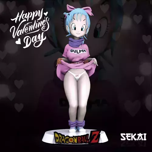 Bulma Sexy Sculpture Sekai 3D Models Ready for 3D printing