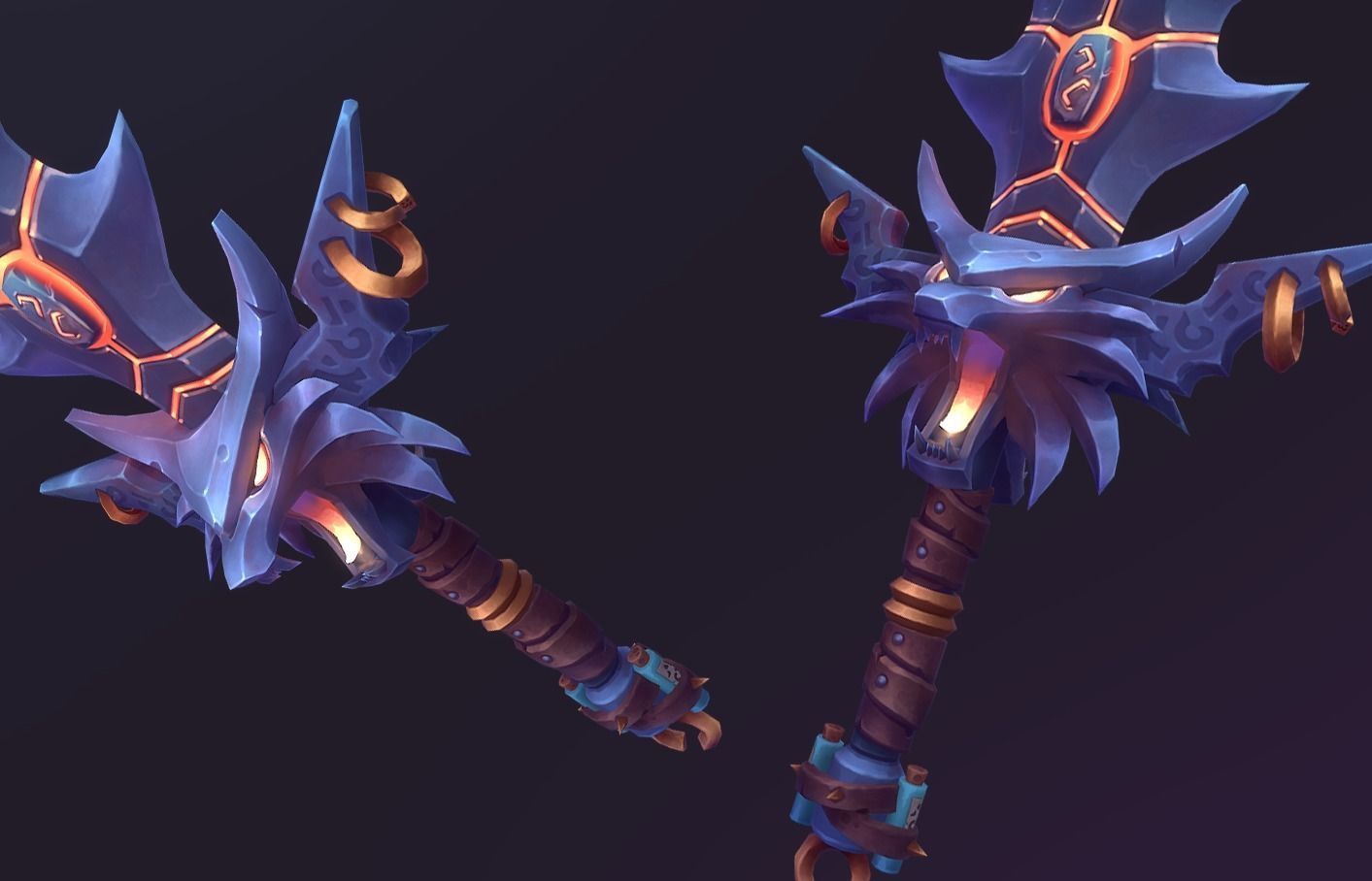 Stylized Witcher Sword Low-poly 3D model_8