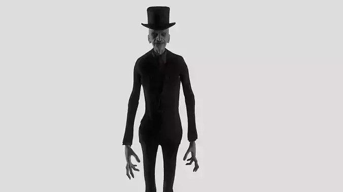 Crooked Man Low-poly 3D model
