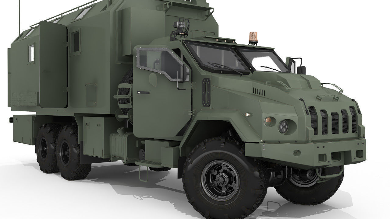 Command military vehicle 3D model rigged | CGTrader