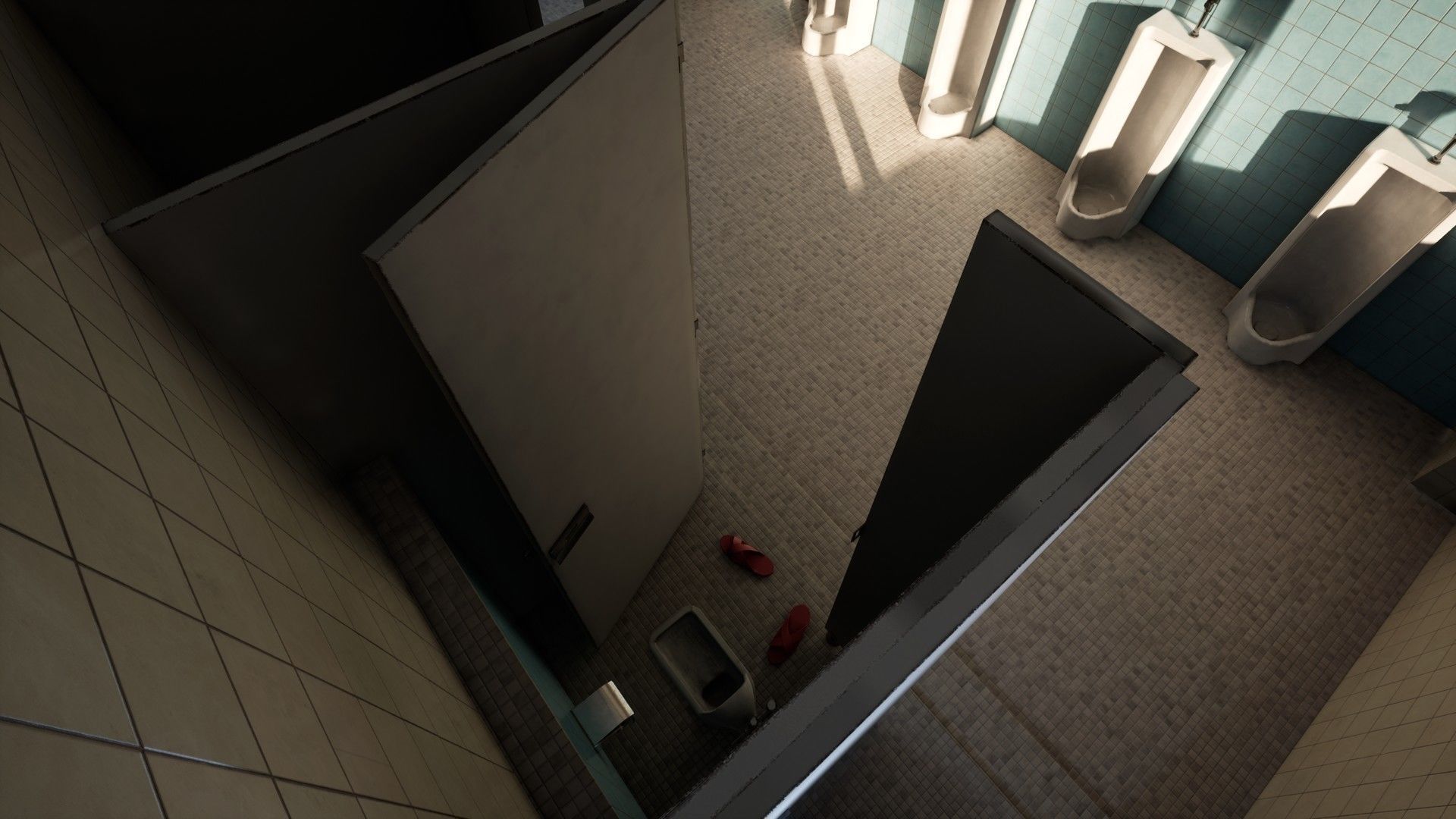 Japanese School Restroom - For Visual Novels and Games Low-poly 3D model_14