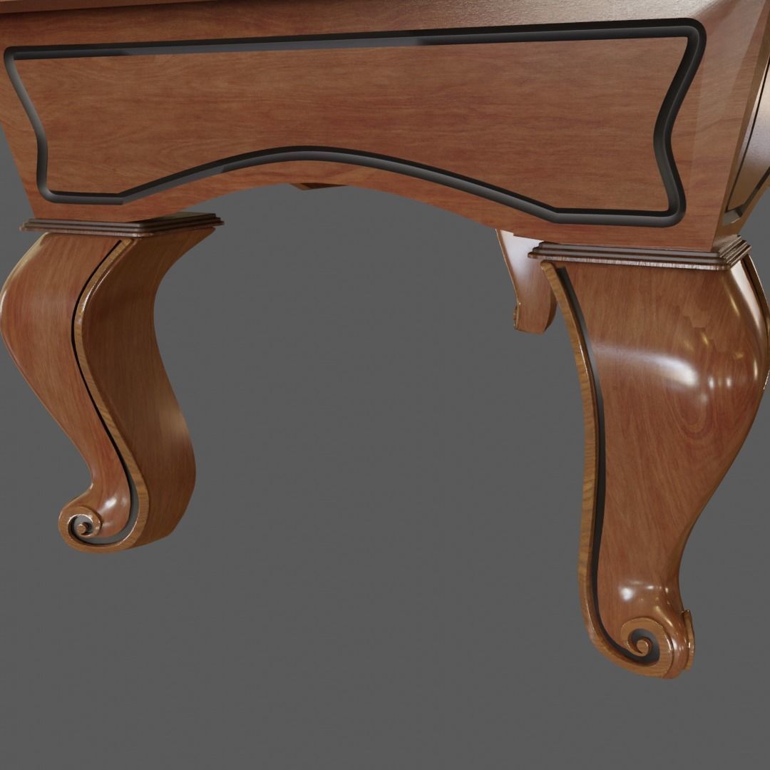 Regulation 8 foot Pool Table 3D model_5