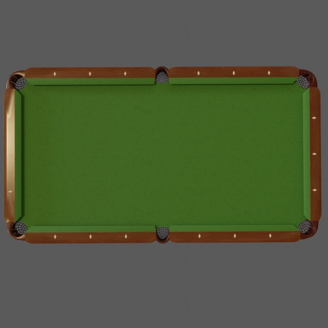 Regulation 8 foot Pool Table 3D model_4