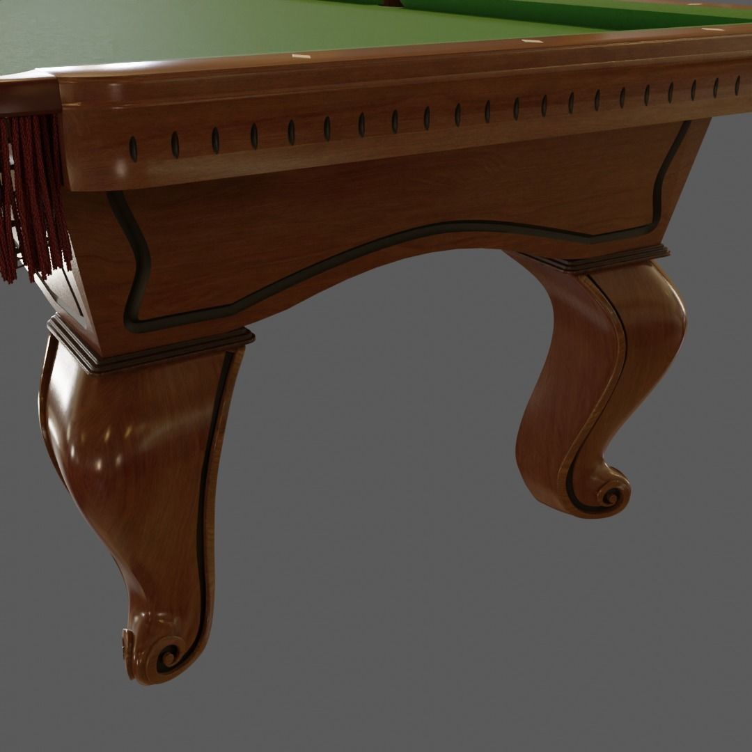 Regulation 8 foot Pool Table 3D model_3