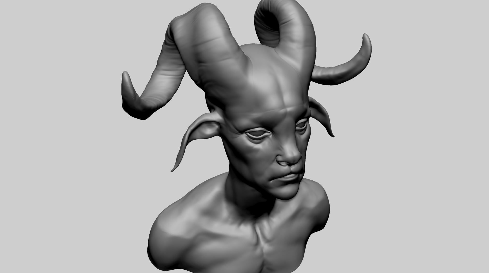 Creature Head Y 3D model_14
