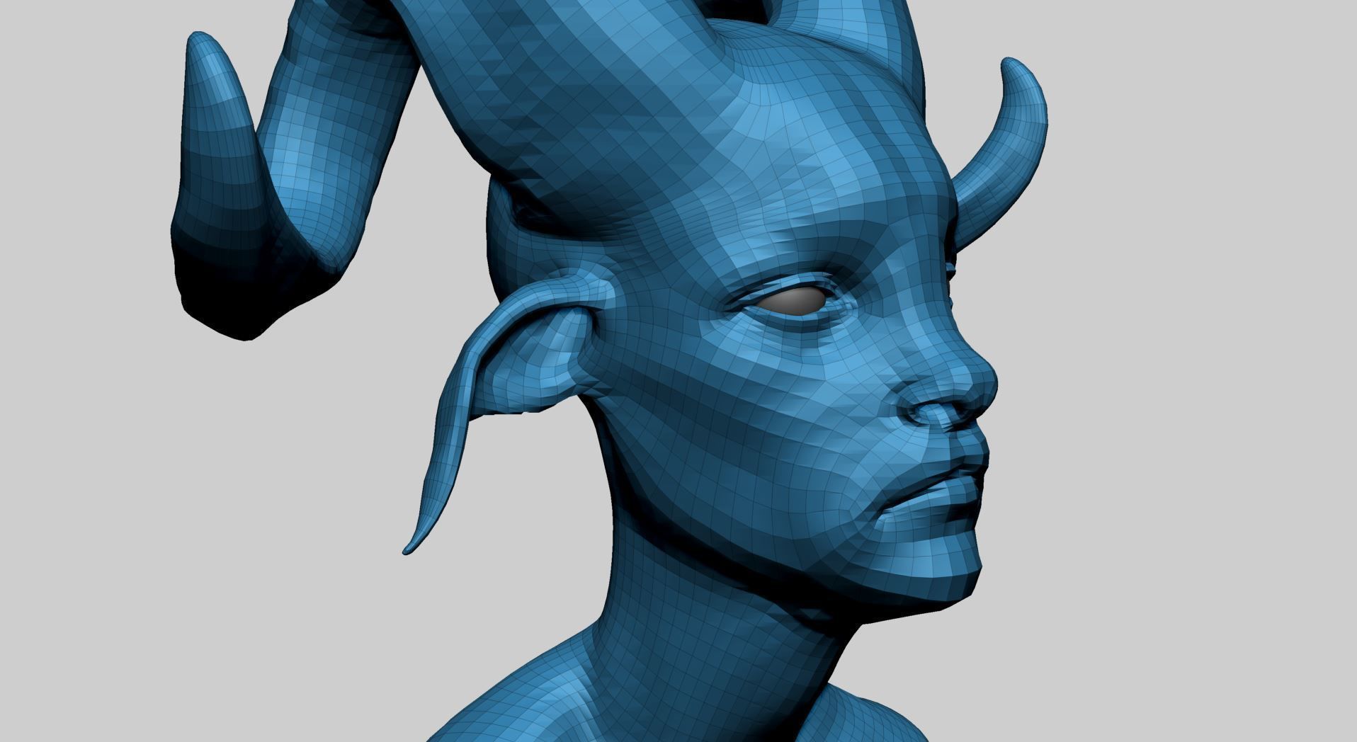 Creature Head Y 3D model_11