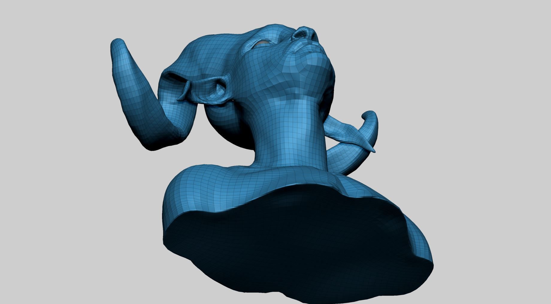 Creature Head Y 3D model_12