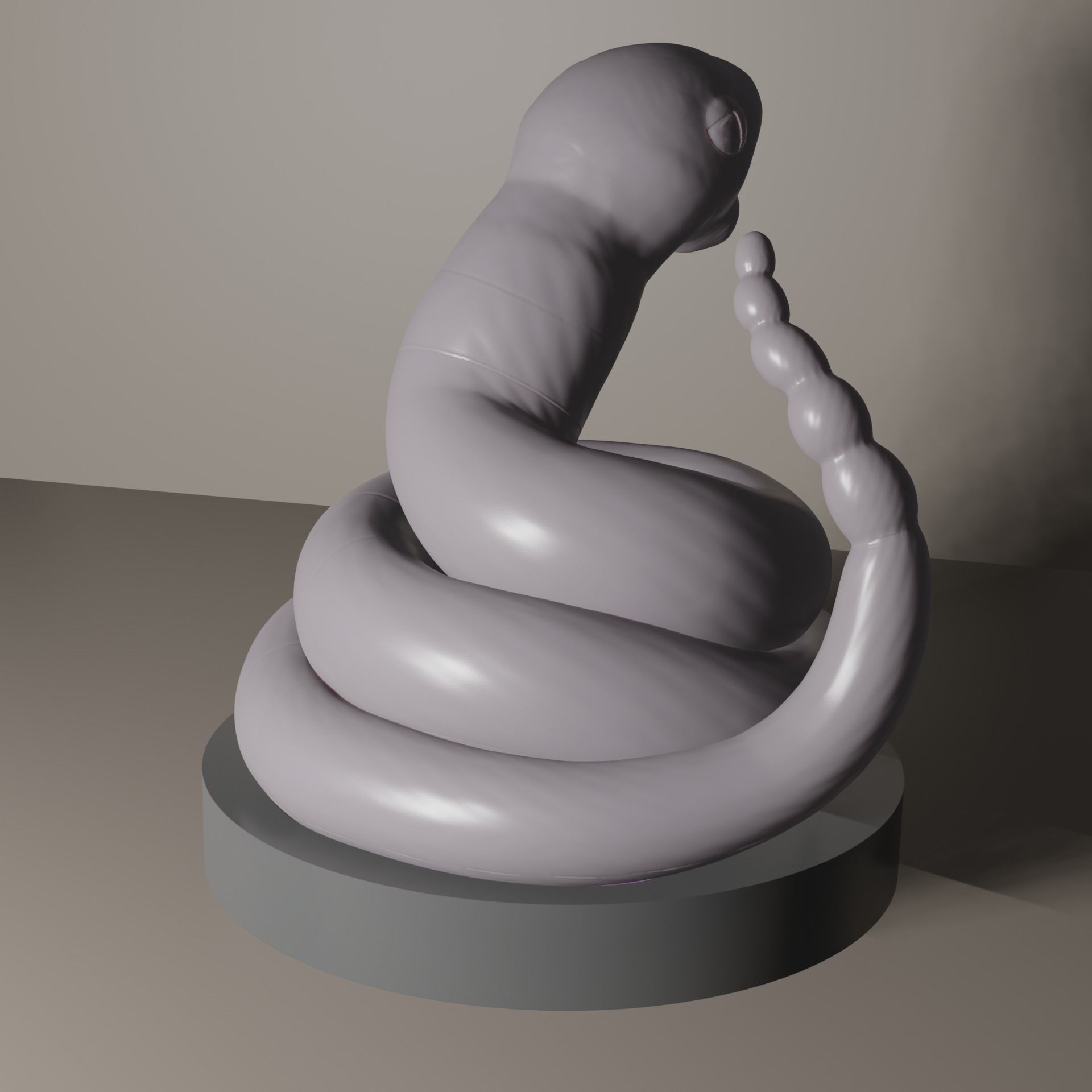 Ekans snake 3D print model_5