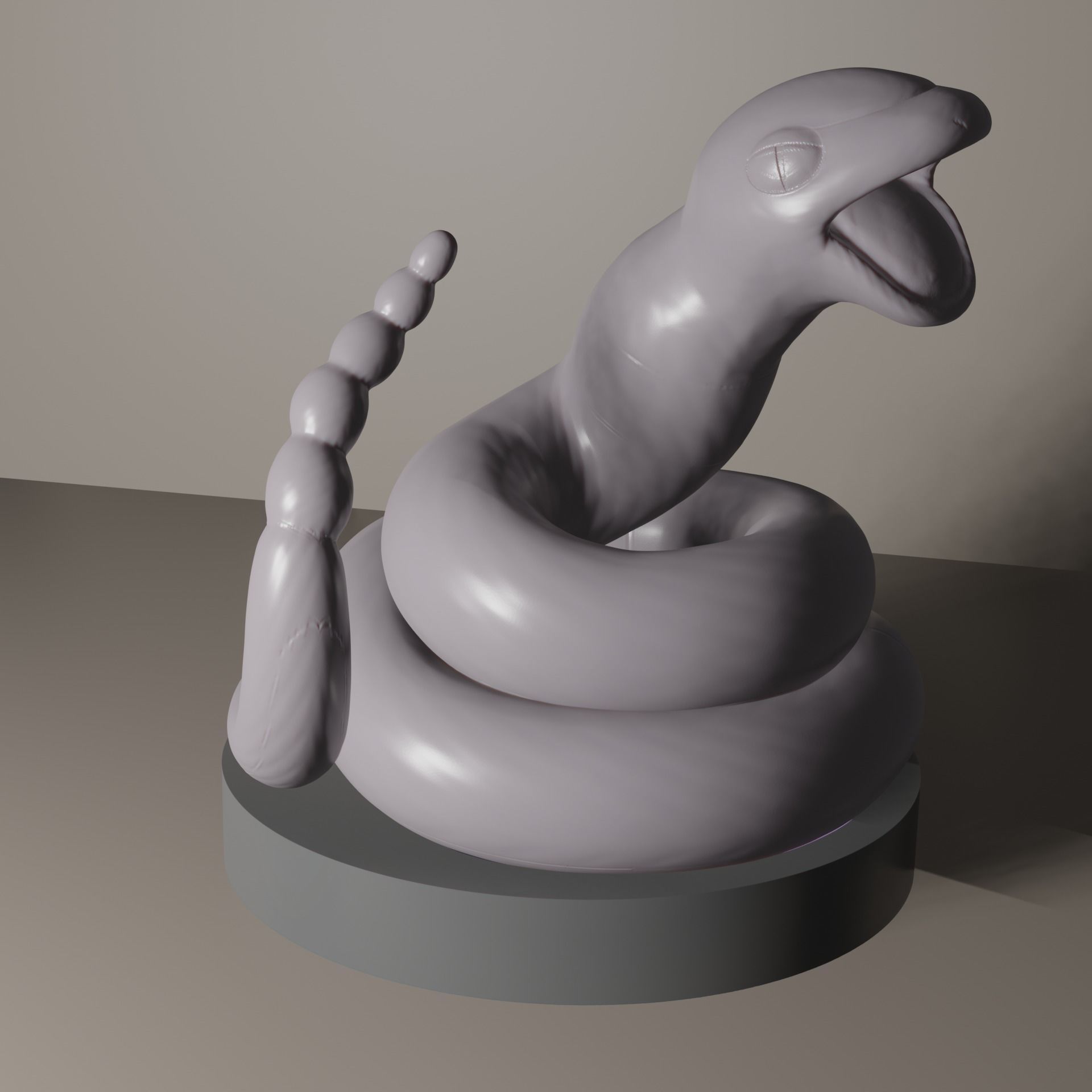 Ekans snake 3D print model_3