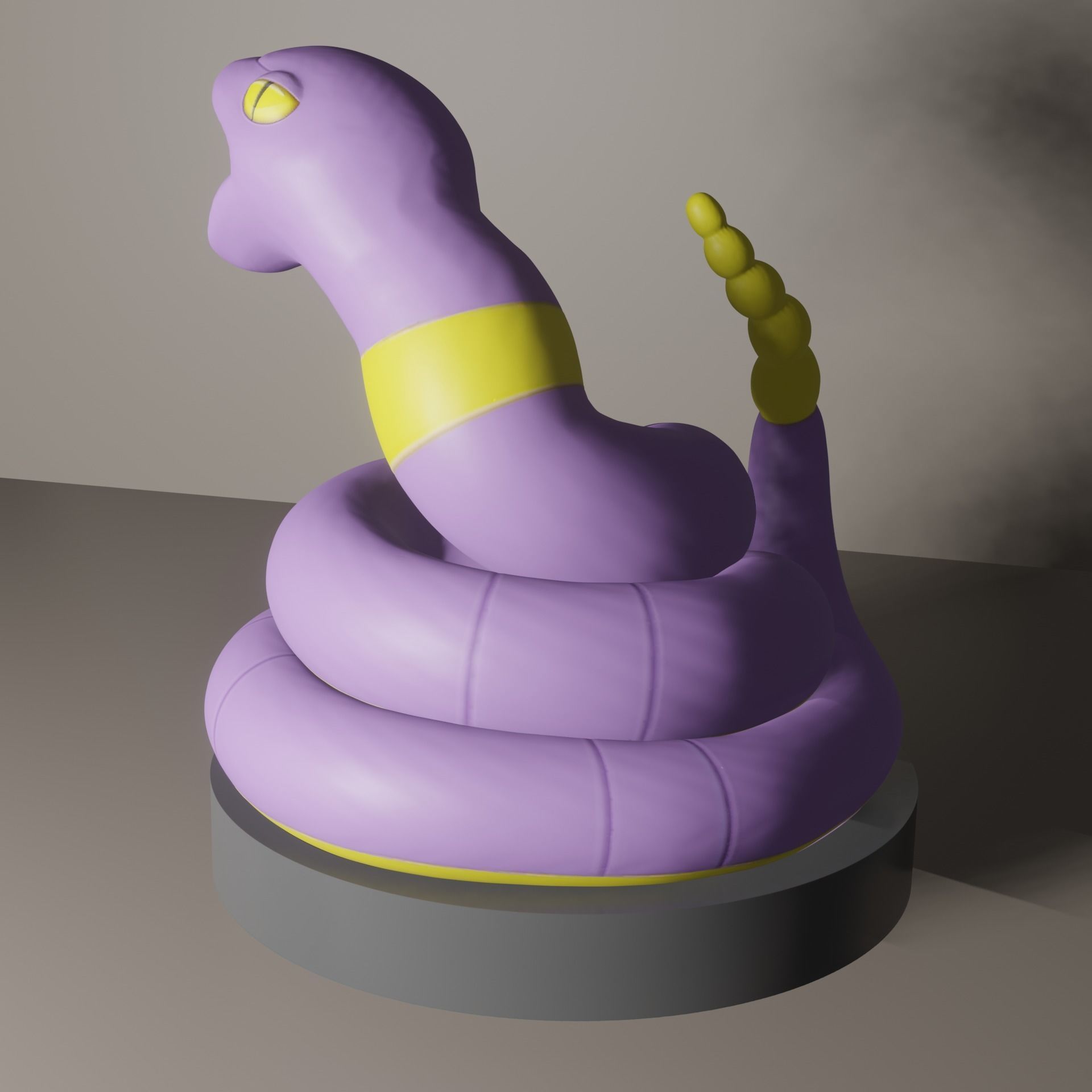 Ekans snake 3D print model_6