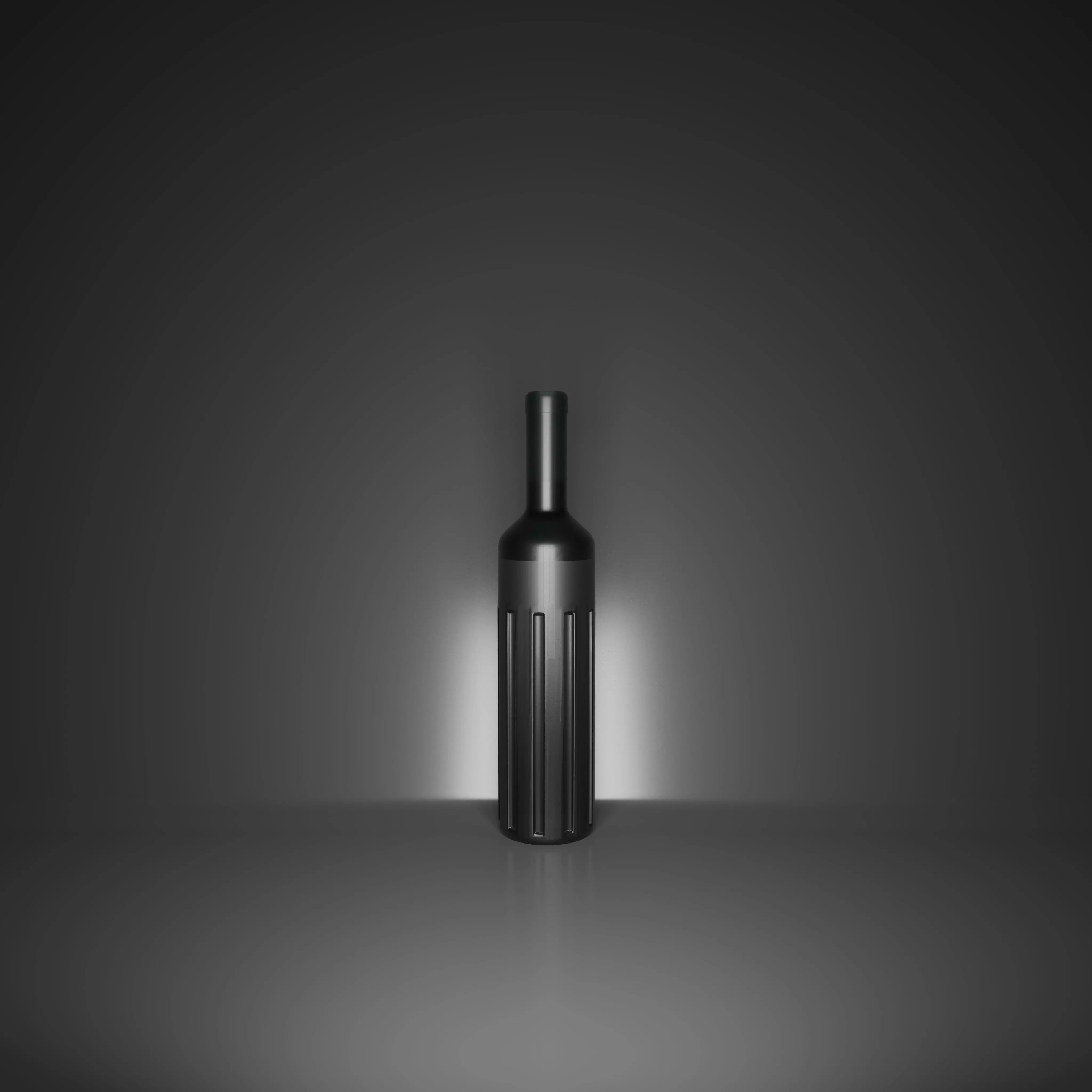Wine Bottle Free low-poly 3D model