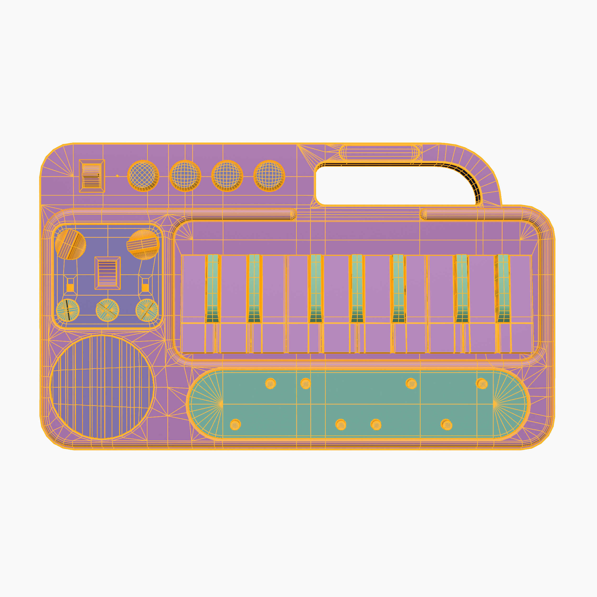 Rainbow Synth Noystoise 09 Low-poly 3D model_12