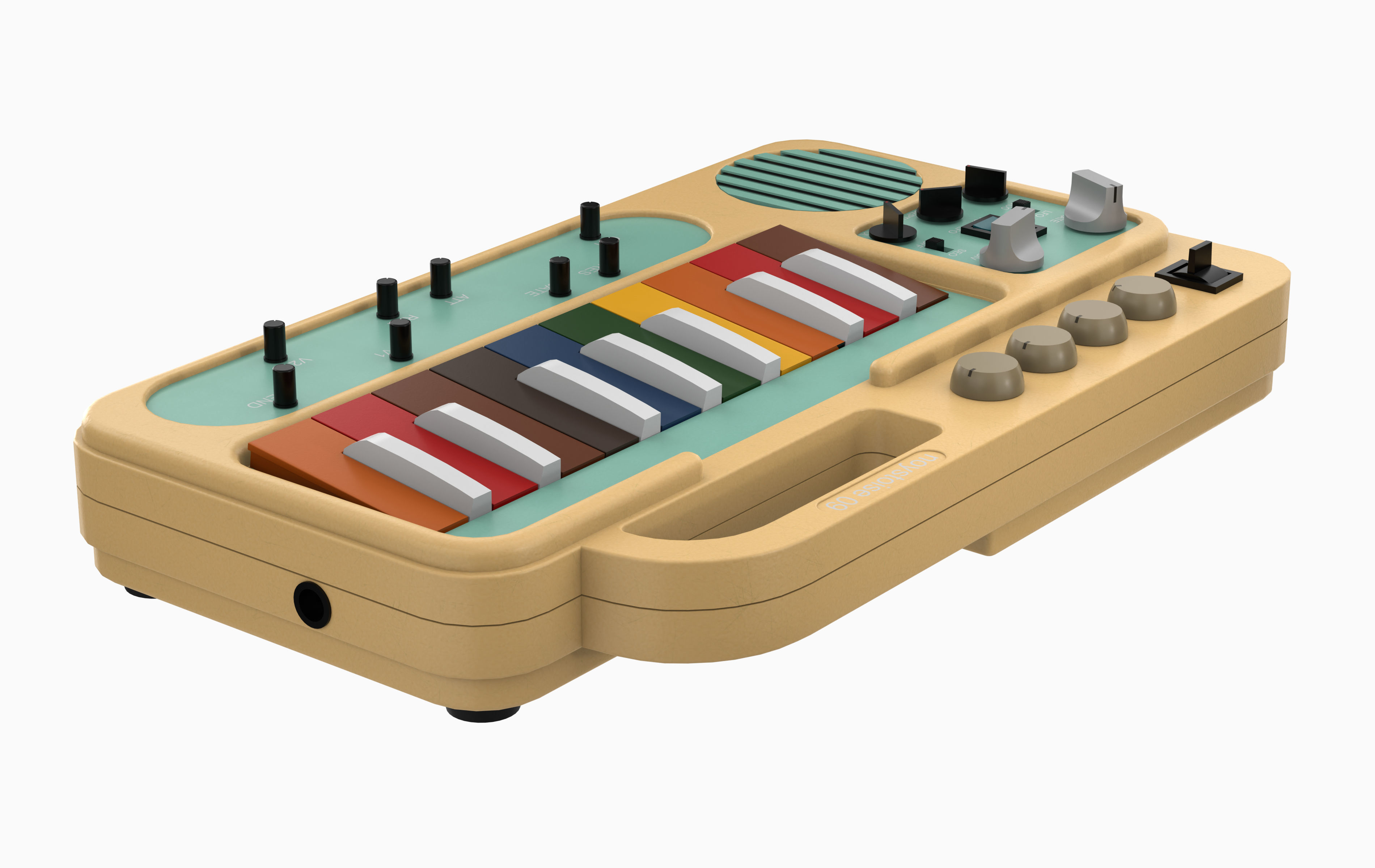 Rainbow Synth Noystoise 09 Low-poly 3D model_3