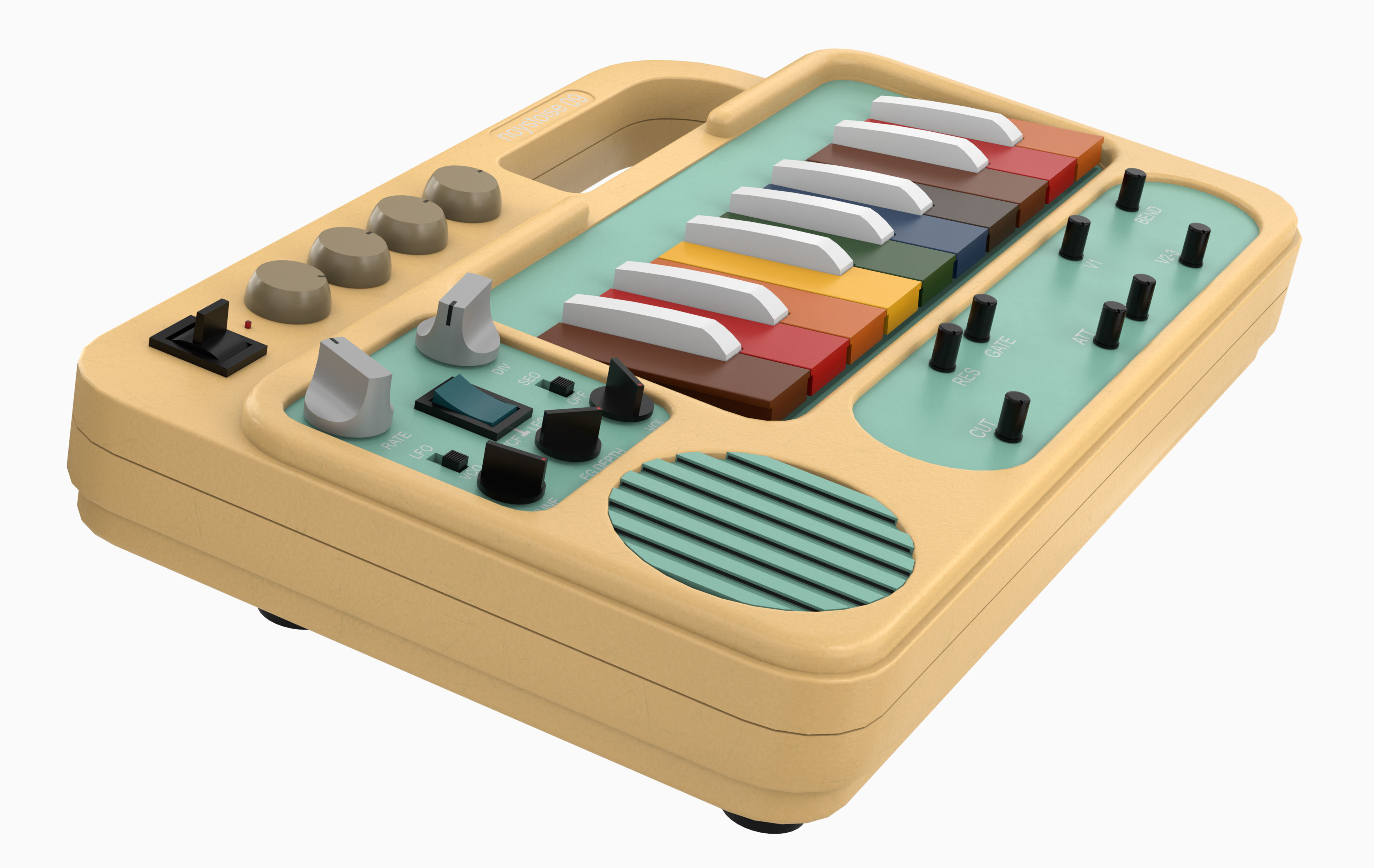 Rainbow Synth Noystoise 09 Low-poly 3D model_2