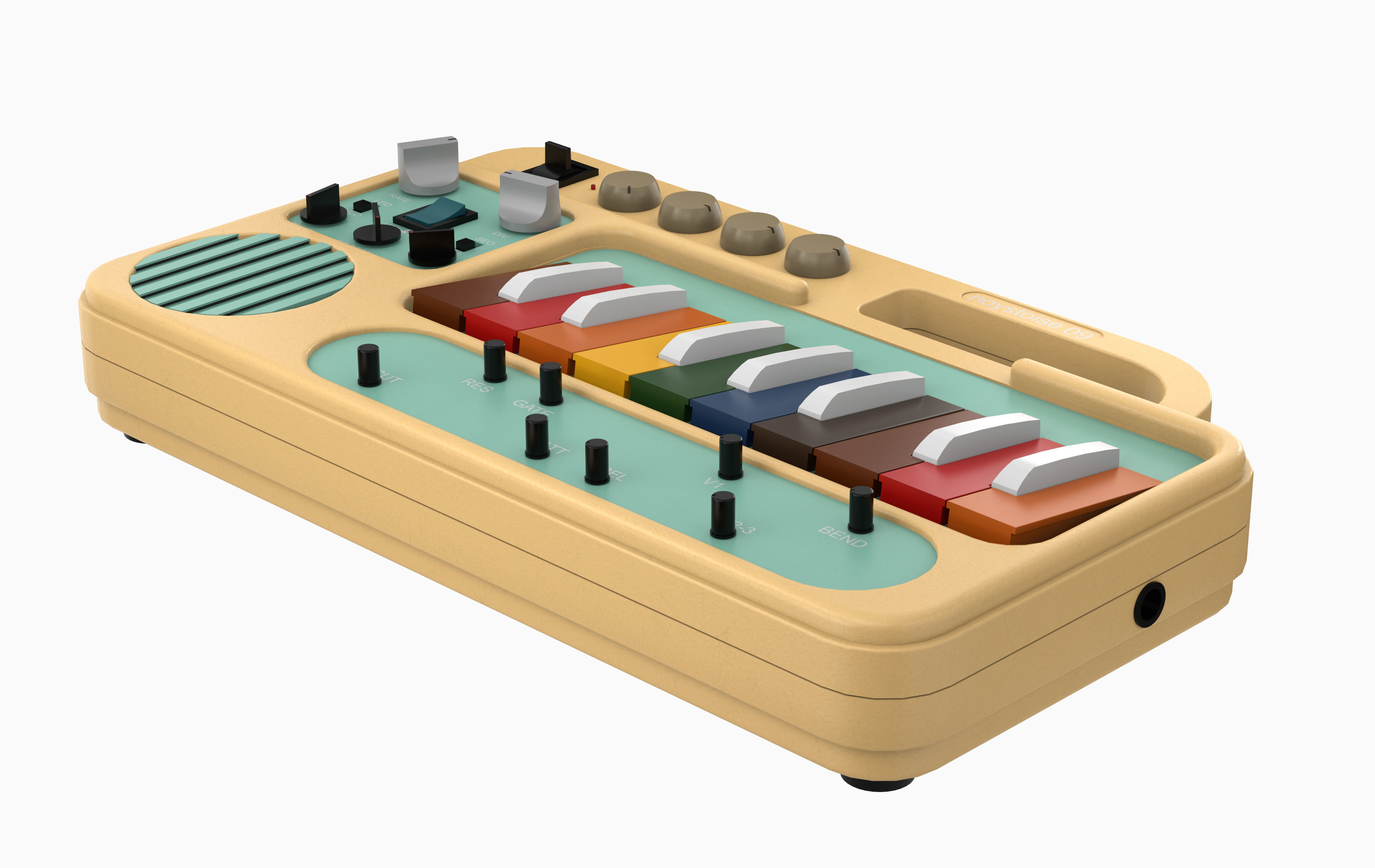 Rainbow Synth Noystoise 09 Low-poly 3D model_4