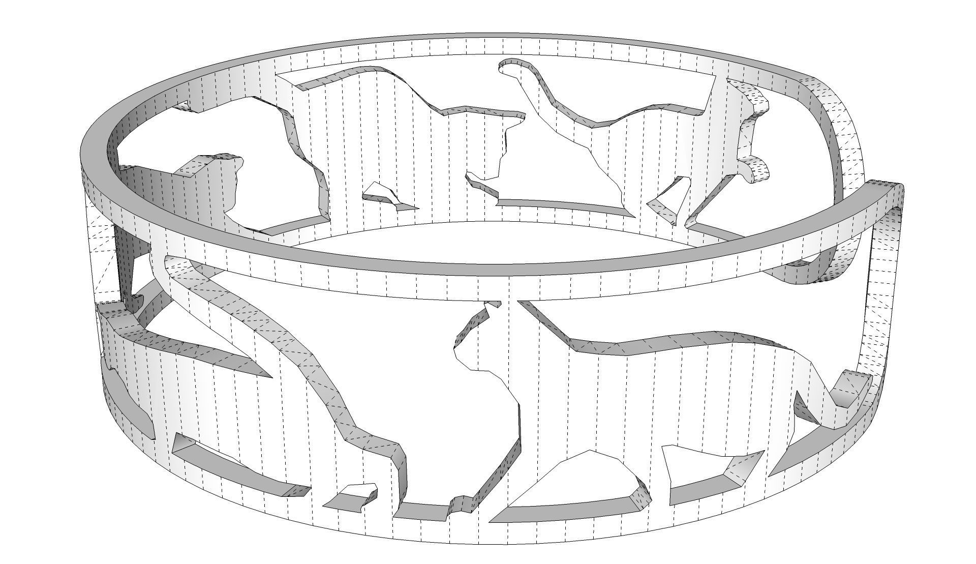 Cats Ring 3D print model_16