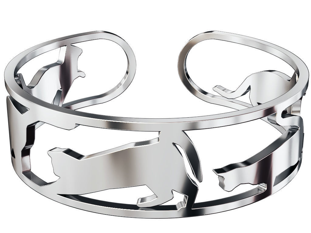 Cats Ring 3D print model_4