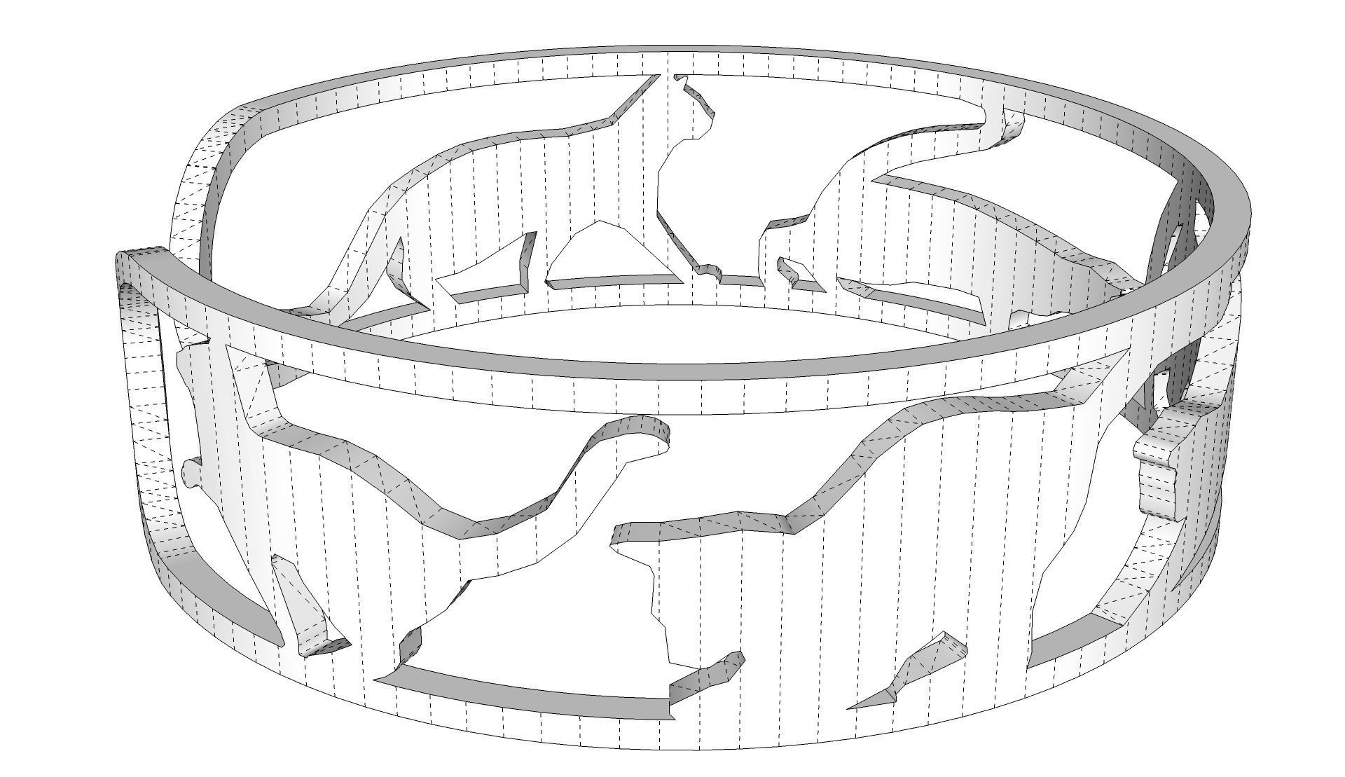 Cats Ring 3D print model_14