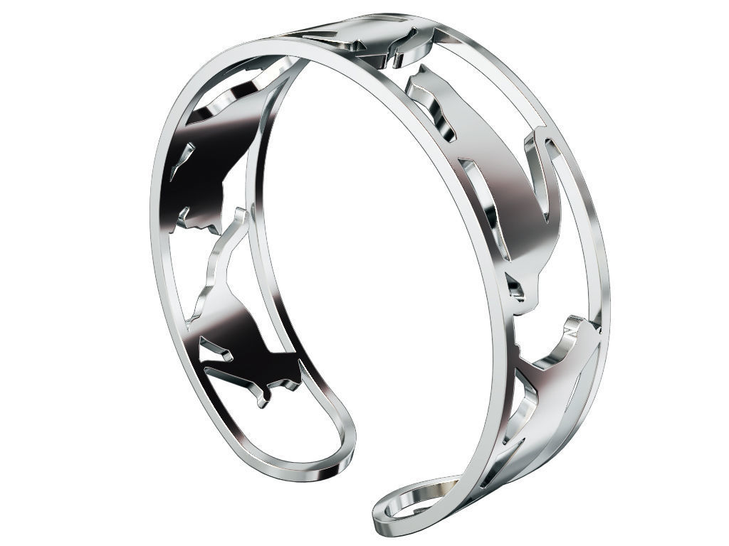 Cats Ring 3D print model_10