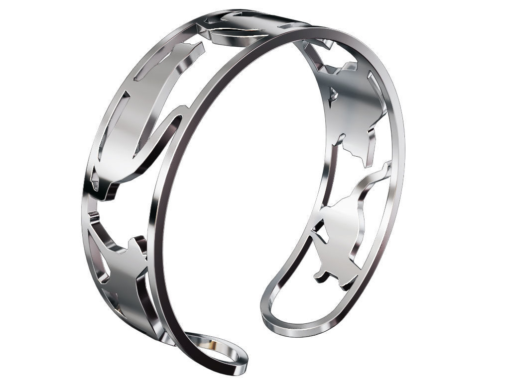 Cats Ring 3D print model_11