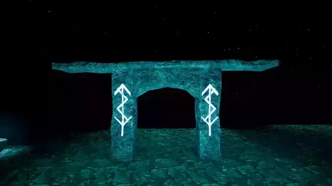 Elegant Detailed PBR Archway Model Low-poly 3D model