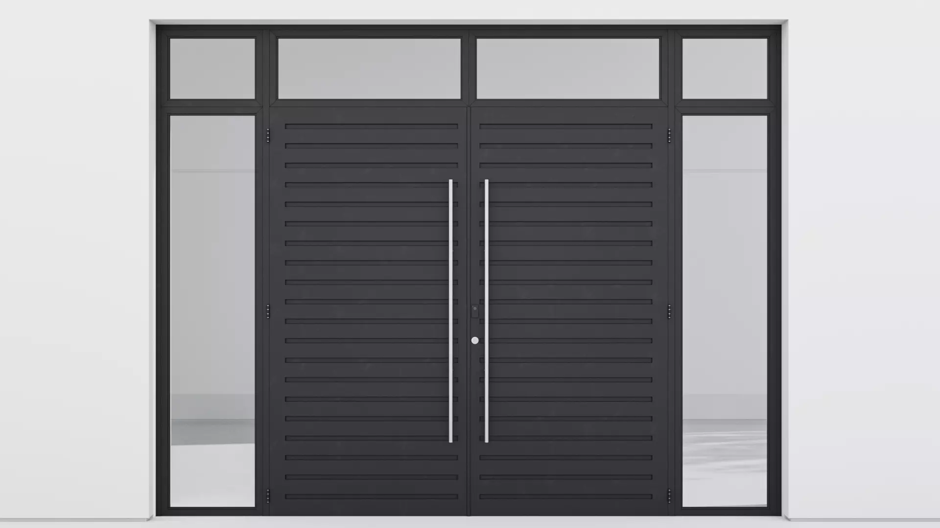 Aluminium door 50 3D model_0