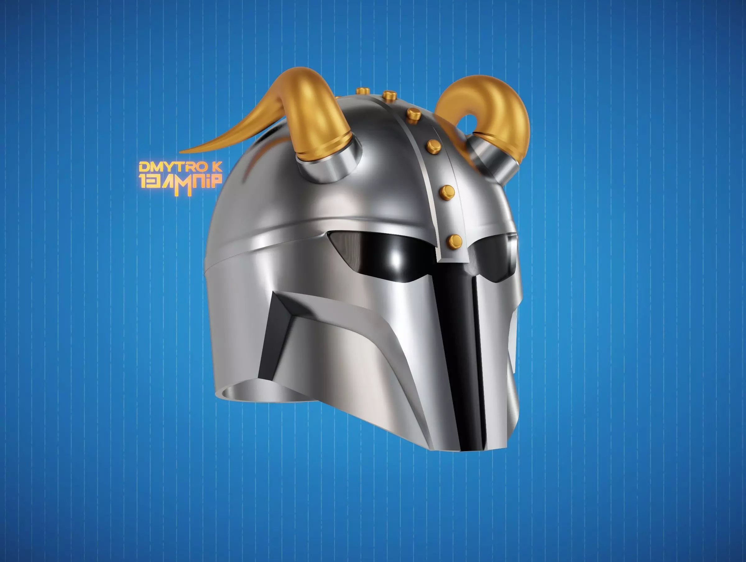 Viking Mandalorian Helmet 3D print model