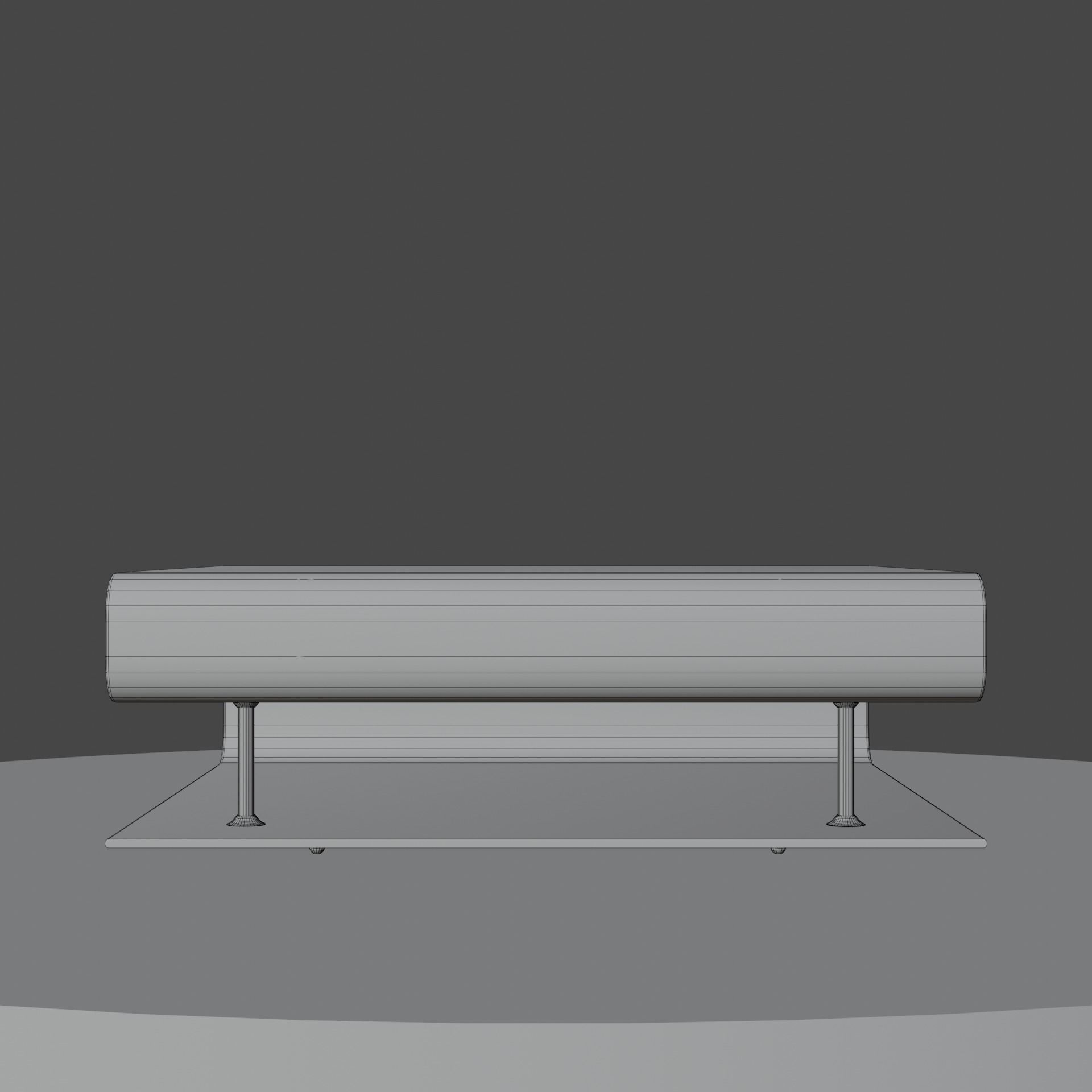 Glass coffee table 3D model_5