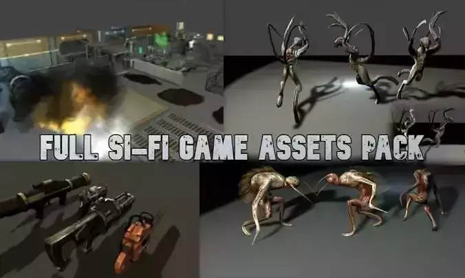 Full Si-Fi Pack Contains Game Assets