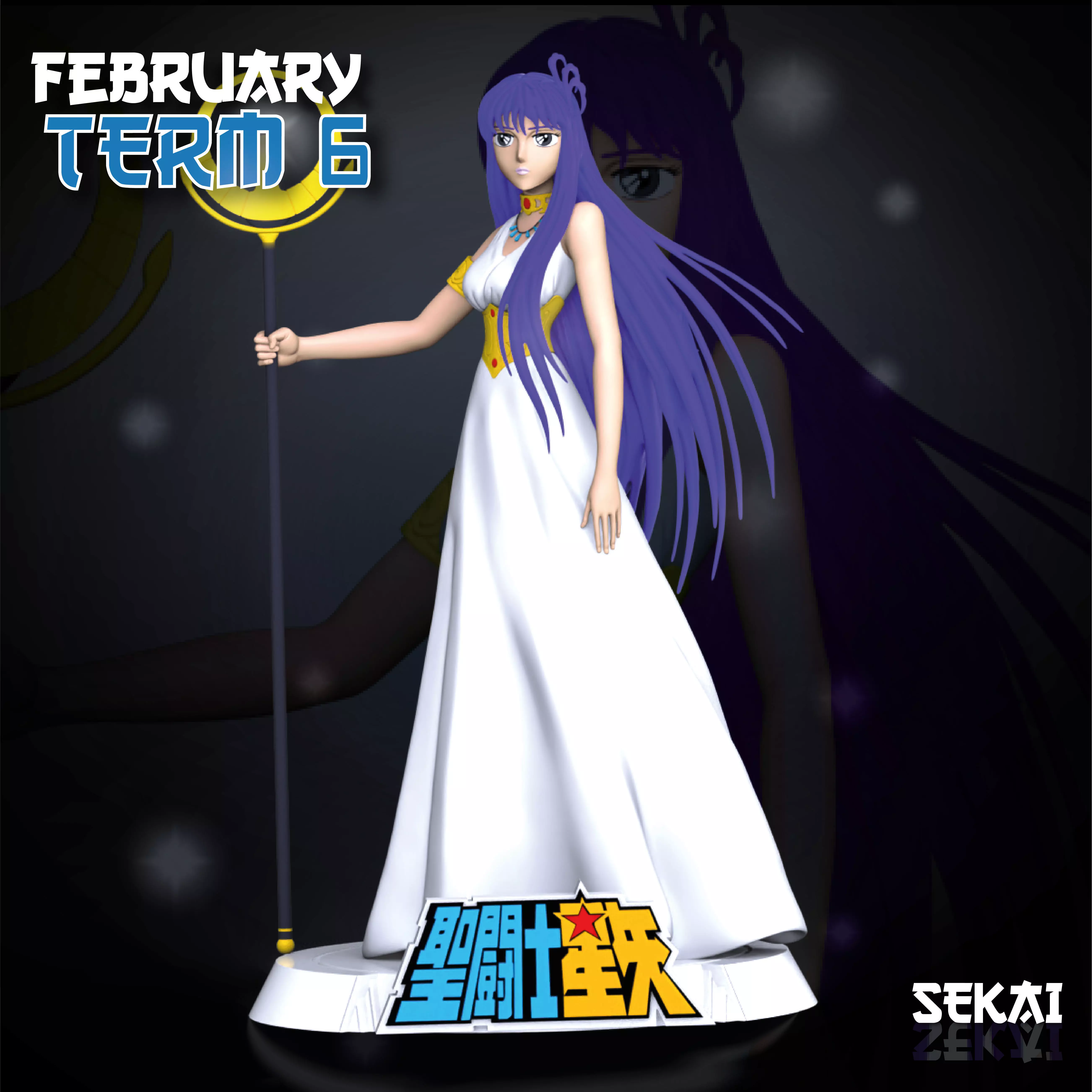 Athenea Sculpture Sekai 3D Models Ready for 3D printing 3D print model_0