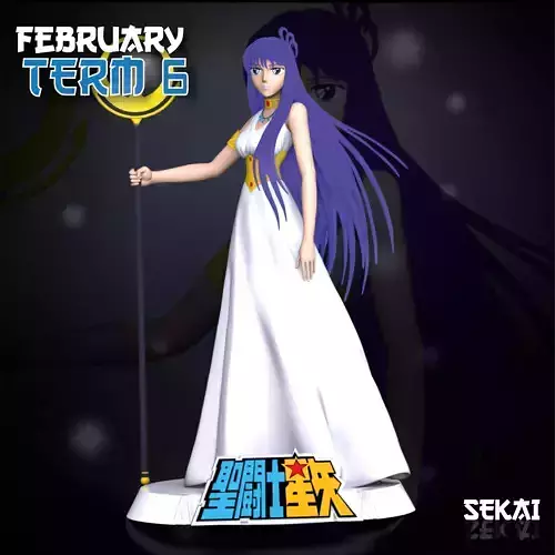 Athenea Sculpture Sekai 3D Models Ready for 3D printing