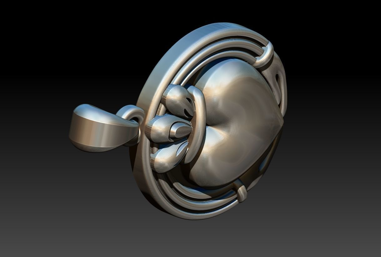 Claddagh Pendant 3D print model_19