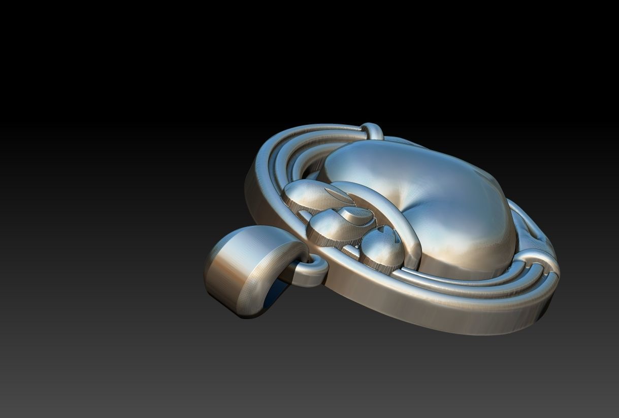 Claddagh Pendant 3D print model_21