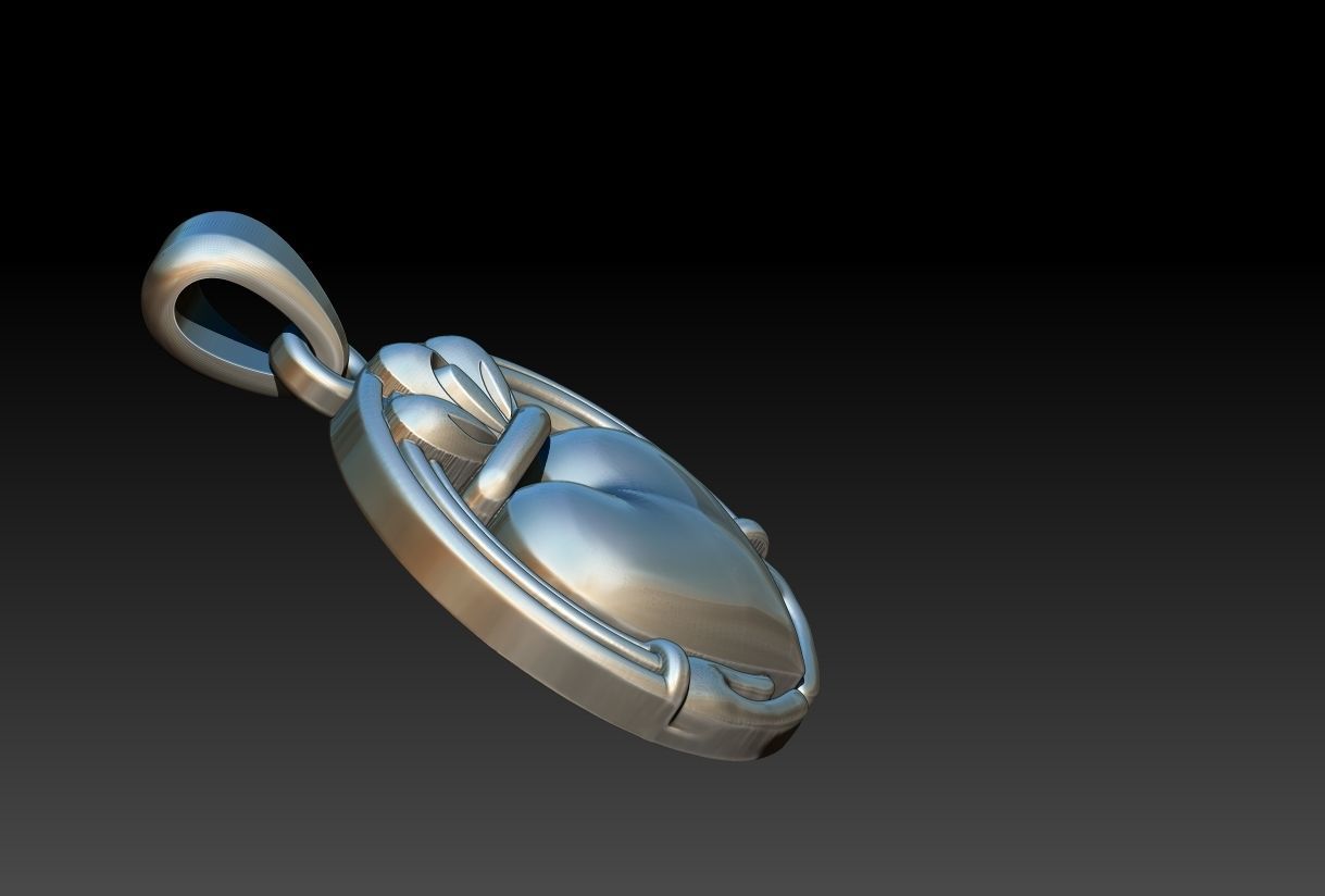 Claddagh Pendant 3D print model_15