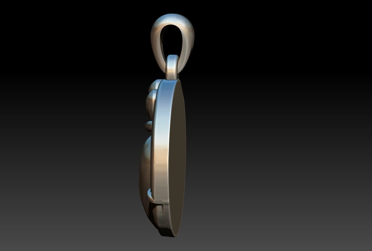 Claddagh Pendant 3D print model_9