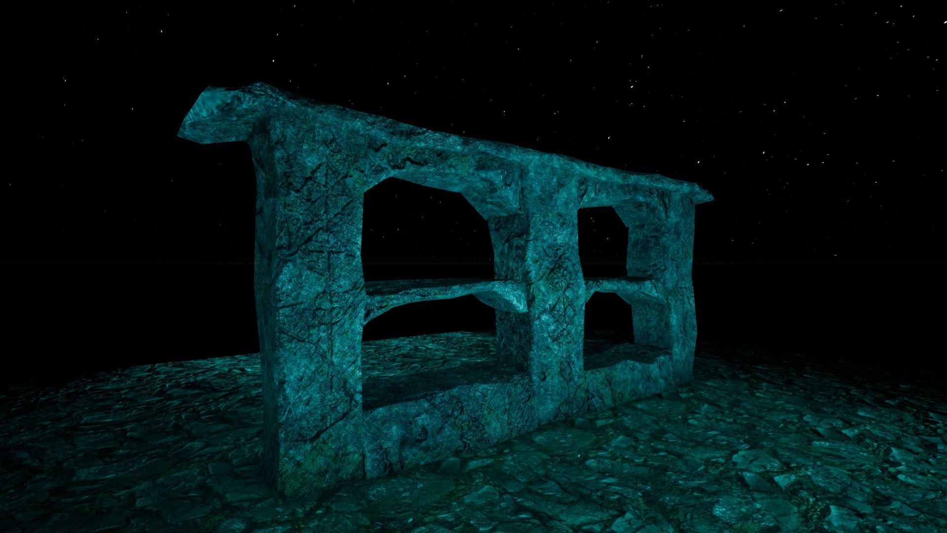 Twin Grottos 3D Model Low-poly 3D model_1