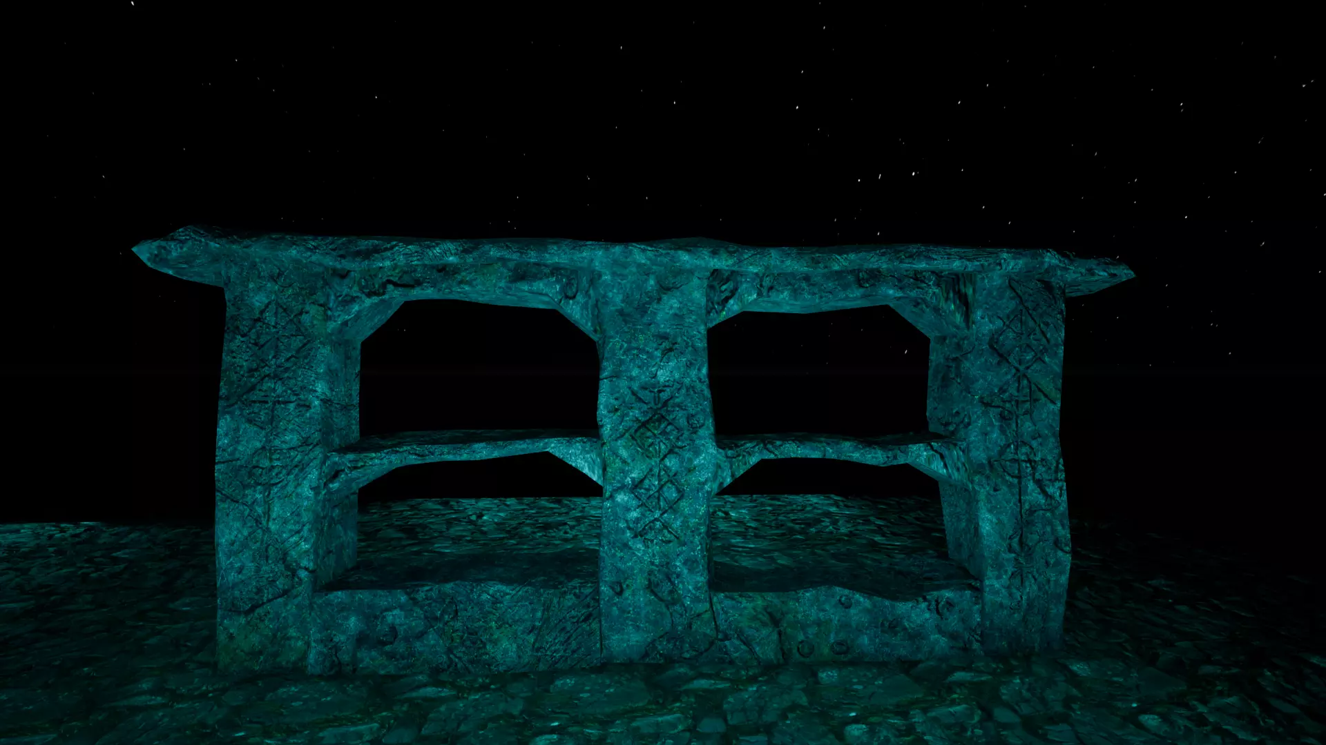 Twin Grottos 3D Model Low-poly 3D model_0