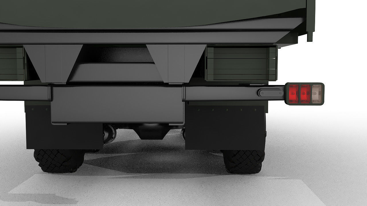 Military Tent vehicle 3D model_11